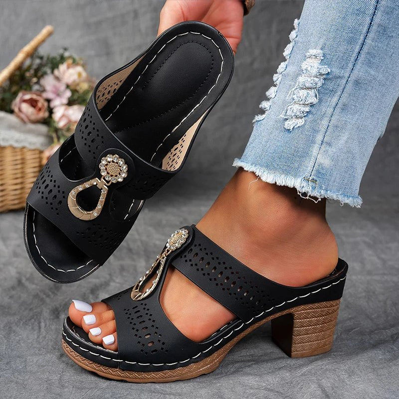 Peep-Toe Sandals