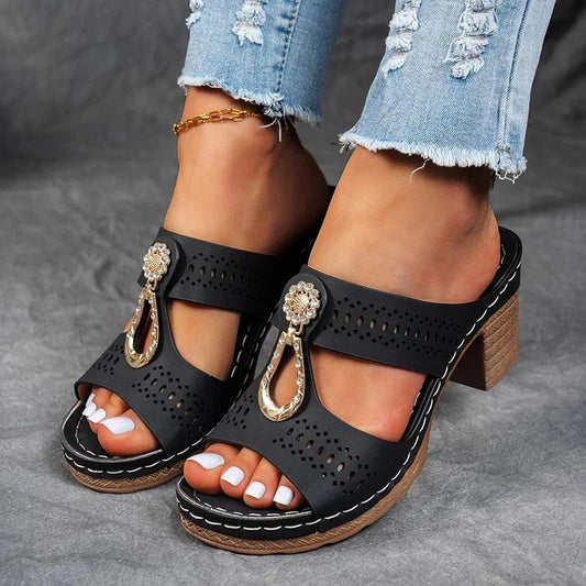 Peep-Toe Sandals